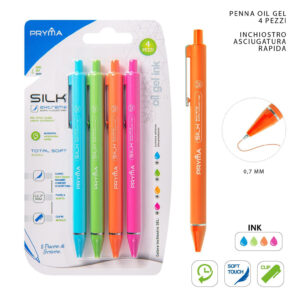PRYMA Penna Oil gel 0,7mm 4pz