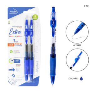 PRYMA Penna gel EXTRA 0,7mm 2pz blu