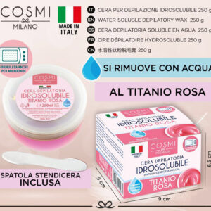 COSMI cera depilatoria idrosolubile TITANIO ROSA