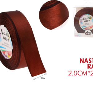 Nastro raso 2 cm MARRONE MEDIO