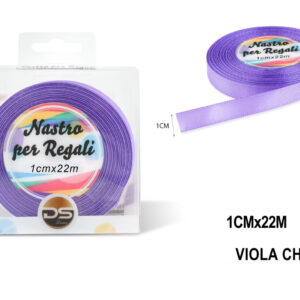 Nastro raso 1 cm VIOLETTO