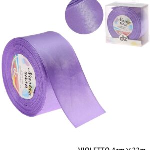 Nastro raso 4 cm VIOLETTO