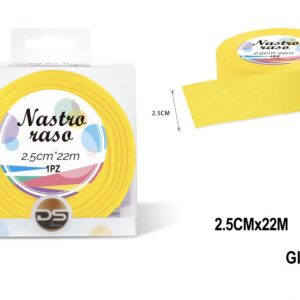 Nastro raso 2.5 cm GIALLO