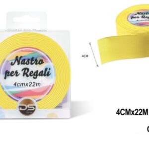 Nastro raso 4 cm GIALLO