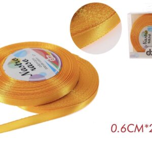 Nastro raso 0,6 cm GIALLO SCURO