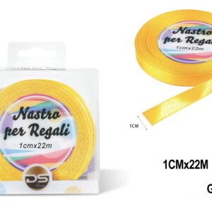 Nastro raso 1 cm GIALLO SCURO