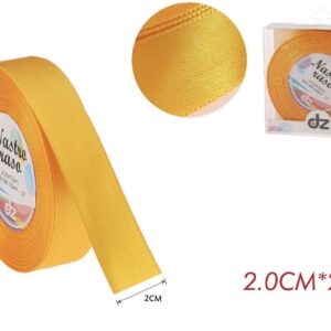 Nastro raso 2 cm GIALLO SCURO