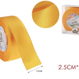 Nastro raso 2.5 cm GIALLO SCURO