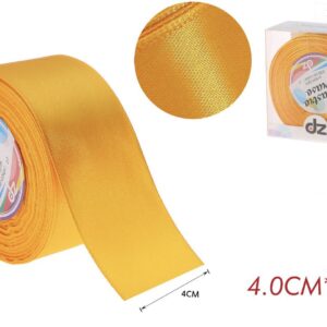 Nastro raso 4 cm GIALLO SCURO