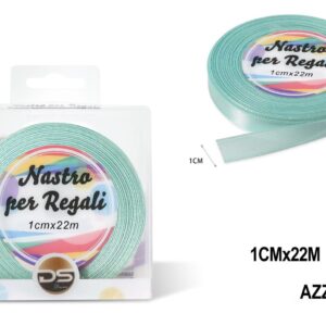 Nastro raso 1 cm VERDE ACQUA