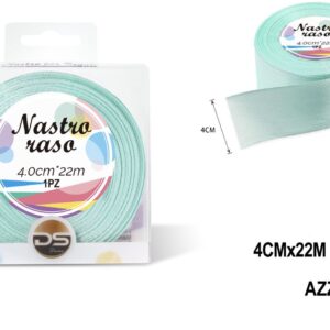 Nastro raso 4 cm VERDE ACQUA
