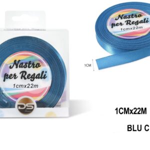 Nastro raso 1 cm BLU CHIARO