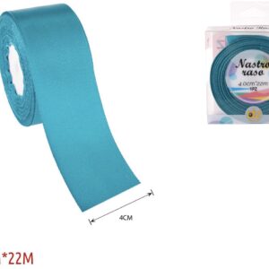 Nastro raso 4 cm BLU CHIARO