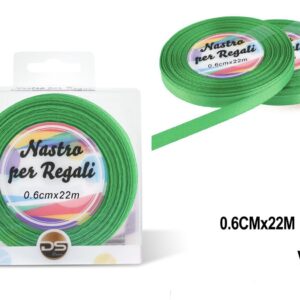 Nastro raso 0.6 cm VERDE CHIARO