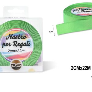 Nastro raso 2 cm VERDE CHIARO