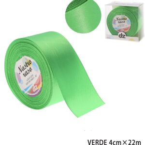 Nastro raso 4 cm VERDE CHIARO