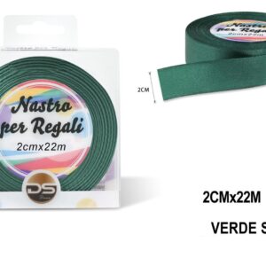 Nastro raso 2 cm VERDE SCURO