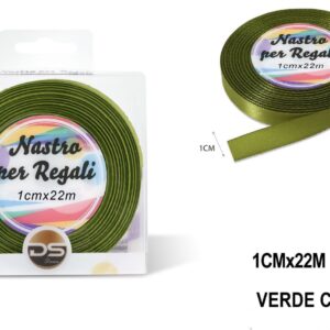 Nastro raso 1 cm VERDE CHIARO
