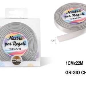 Nastro raso 1 cm GRIGIO CHIARO