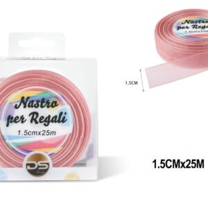 Nastro organza 1.5 cm ROSA