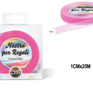 Nastro organza 1 cm ROSA CALDO