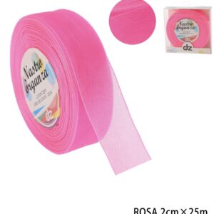 Nastro organza 2 cm ROSA CALDO