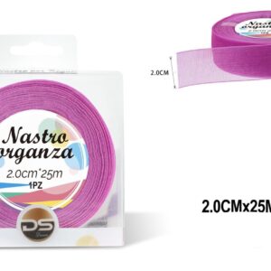 Nastro organza 2 cm FUCSIA