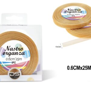 Nastro organza 0.6 cm ORO