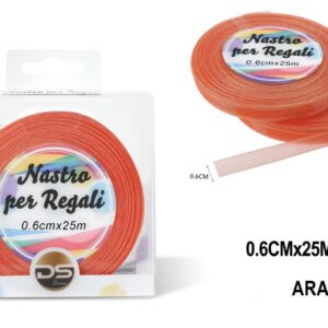 Nastro organza 0.6 cm ARANCIONE