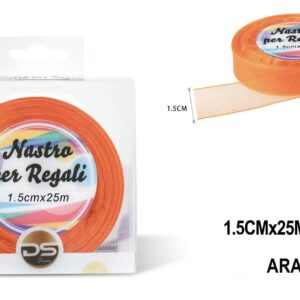 Nastro organza 1.5 cm ARANCIONE