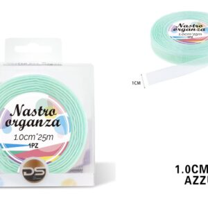 Nastro organza 1 cm ACQUAMARINA