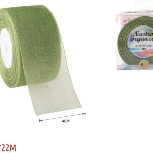 Nastro organza 4 cm VERDE PISTACCHIO